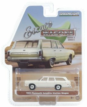 GREEN29990-B - PLYMOUTH Satellite Station Wagon break 1969 blanc vendue sous blister