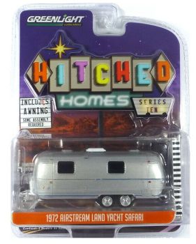 GREEN34100-B - Caravane AIRSTREAM Land Yacht Safari 2 essieux 1972 grise Série Hitchead Home vendue sous blister