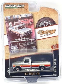 GREEN39060-B - FORD F-150 1977 pick-up gris Série Vintage AD Cars vendu sous blister