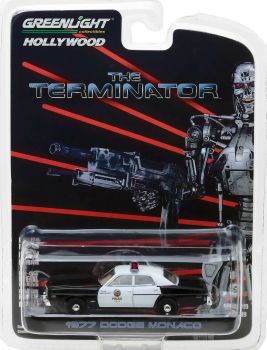 GREEN44790-C - DODGE Monaco Metropolitan Police 1977 du film Terminator 1984 vendue sous blister
