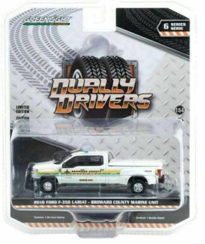 GREEN46060-C - FORD F-350 Lariat double cabine pick-up 2018 Broward County Marine Unit Série Dually Drivers vendu sous blister