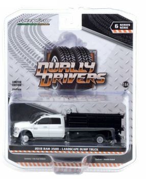 GREEN46060-D - DODGE Ram 3500 double cabine 2018 benne basculante Série Dually Drivers vendu sous blister