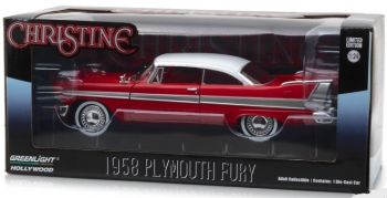 GREEN84071 - PLYMOUTH Fury 1958 rouge toit blanc du film Christine 1983