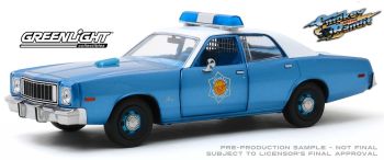 GREEN84102 - PLYMOUTH Fury 1975 Arkansas State Police bleue Smokey and The Bandit