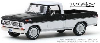 GREEN86338 - FORD F-100 pick-up 1970 noir et blanc