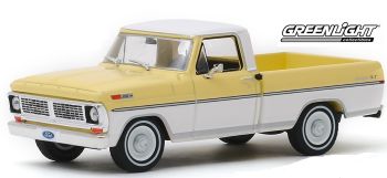 GREEN86339 - FORD F-100 pick-up 1970 blanc et jaune
