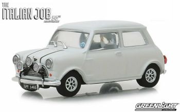 GREEN86551 - AUSTIN MINI COOPER S 1275 1967 blanche The Italian Job