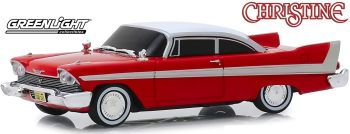 GREEN86575 - PLYMOUTH Fury 1958 rouge toit blanc version maléfique vitres fumées du film Christine