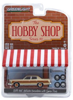 GREEN97100-C - AMC Matador Bacelona 1978 marron avec pneus Série The Hobby Shop vendue sous blister