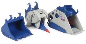 GF24SET2 - SET Ripper XCENTRIC XR20 - Godet 30DK130 - Godet Concasseur XCENTRIC XC30 et attache rapide SM80