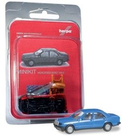 HER012409-003 - MERCEDES BENZ 190E bleu en kit à assembler