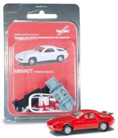 HER012669-003 - PORSCHE 928 S4 rouge en kit à assembler