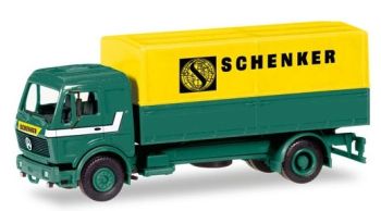 HER013321 - MERCEDES BENZ NG80 porteur bâché 4x2 SCHENKER en kit à assembler