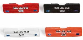 HER052344 - 8 calandres avec feux bleus pour MAN M2000 2 noires, 2 rouges, 2 oranges, 2 blanches