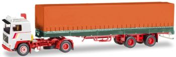 HER071338 - VOLVO F12 4x2 avec semi bâchée 2 essieux