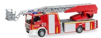 HER092272 - Camion de pompier MAN TGM L32 Avec échelle tournante Ech:1/87