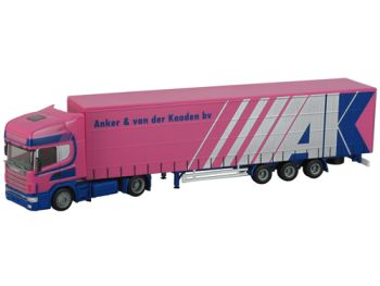 HER1470 - SCANIA 144 4x2 avec semi-remorque 3 Essieux - ANKER & VAN KAADEN