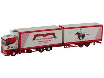 HER1657 - SCANIA 124 Porteur 3 Essieux avec remorque 2 Essieux - FRANK DE RIDDER