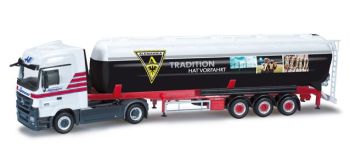 HER301411 - MERCEDES Actros 4x2 avec remorque citerne silo 3 Essieux - HAMMER/ALEMANIA