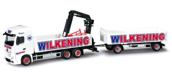 HER303125 - MERCEDES Actros Porteur 6x4 avec grue et remorque 2 Essieux - WILKENING