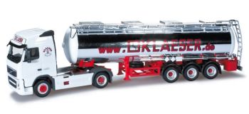 HER301565 - VOLVO GL08 4x2 avec semi-citerne chromé 3 Essieux - KLAESER