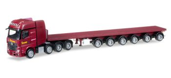 HER305747 - MERCEDES Actros SLT 8x4 avec remorque plateau 6 essieux PAULE