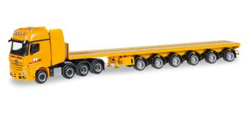 HER305990 - MERCEDES Actros SLT 8x4 avec remorque plateau 6 essieux MAX BOGL