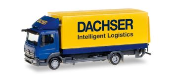 HER307413 - MERCEDES BENZ Atego 4x2 porteur caisse rigide avec le hayon transport Dachser