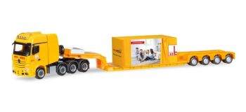 HER308373 - MERCEDES Actros SLT 8x4 avec remorque porte engins 4 Essieux et Charge MAX BOGL