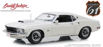 HIGHWY-18018 - FORD Mustang Boos 429 1969 Barrett Jackson blanche