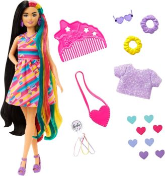 MATHCM90 - Barbie Totally Hair- Cheveux multicolores avec accessoires