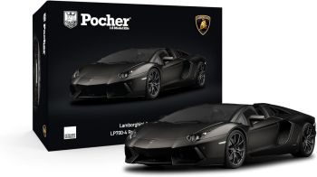 POCHK121F - LAMBORGHINI Aventador LP 700-4 Roadstr Noir - En kit 814 pièces