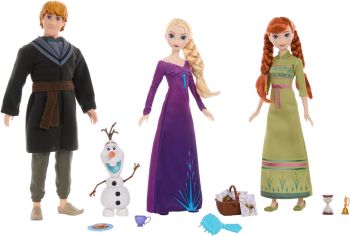 MATHLW59 - 3 Figurines LA REINE DES NEIGES – Elsa Anna Kristof et Olaf
