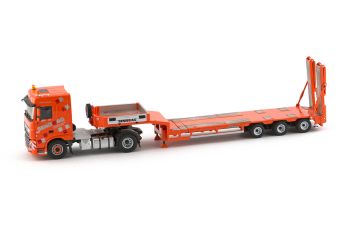 IMC32-0001 - DAF Euro 6 Space Cab 4x2 avec porte engins 3 essieux GOLDHOFER transport Senn Ag