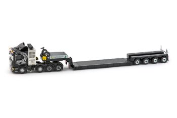 IMC32-0020 - SCANIA R-Streamline Hightline 8x4 avec semi porte engins 4 essieux transport WBA