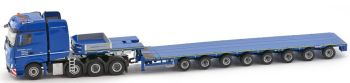 IMC32-0025 - MERCEDES BENZ Actros Bigspace 8x4 HEGMANN avec semi plateau surbaissé NOOTEBOOM 8 essieux