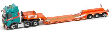 IMC33-0006 - MERCEDES BENZ Actros 6x2 Gruber Logistics avec semi porte engins surbaissée GOLDHOFER 3 essieux