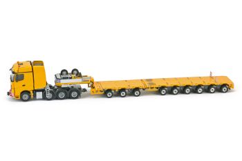 IMC33-0050 - MERCEDES Arocs 8x4 avec semi surbaissée extensible 3+6 essieux NOOTEBOOM