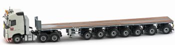 IMC33-0053 - VOLVO FH04 6x4 Globetrotter avec semi plateau 7 essieux NOOTEBOOM transport HEROS