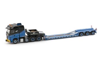 IMC33-0058 - MERCEDES BENZ Arocs Bigspace 8x4 avec semi surbaissée GOLDHOFER 3 essieux transport H2