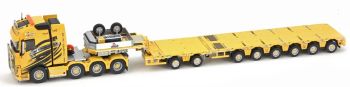 IMC33-0085 - VOLVO FH 8x4 avec plateau NOOTEBOOM 2+6 Essieux PIERRE SARHY