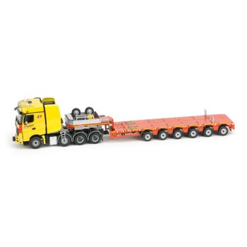 IMC33-0023 - MERCEDES Arocs 8x4 avec semi 6 essieux surbaissée extensible NOOTEBOOM