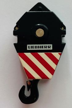 YCC202 - Crochet  41 Tonnes 1 Poulie Noir, rouge et blanc LIEBHERR