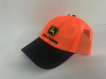 JA1308-0344HV - Casquette JOHN DEERE Orange et noire