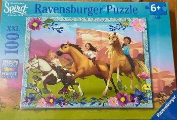 RAV894802 - Puzzle 100 Pièces SPIRIT: Au galop en toute liberté