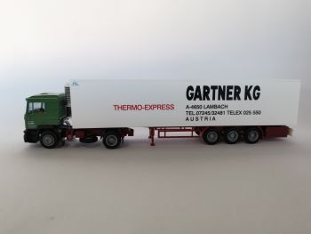 AWM71006 - MAN F2000 4x2 Avec Remorque 3 Essieux  frigorifique THERMOKING "GARTNER KG" Ech:1/87