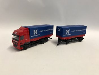 HERWIMBOSMAN - DAF CF porteur 6x2 avec remorque sur dolly WIM BOSMAN