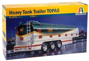 ITA3731 - Citerne à carburant Topas 3 essieux BP maquette à monter et à peindre
