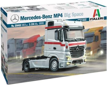 ITA3948 - MERCEDES BENZ Actros MP4 Big Space 4x2 maquette à monter et à peindre