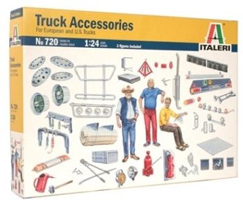 ITA720 - Accessoires divers pour camion ITALERI maquette à monter et à peindre